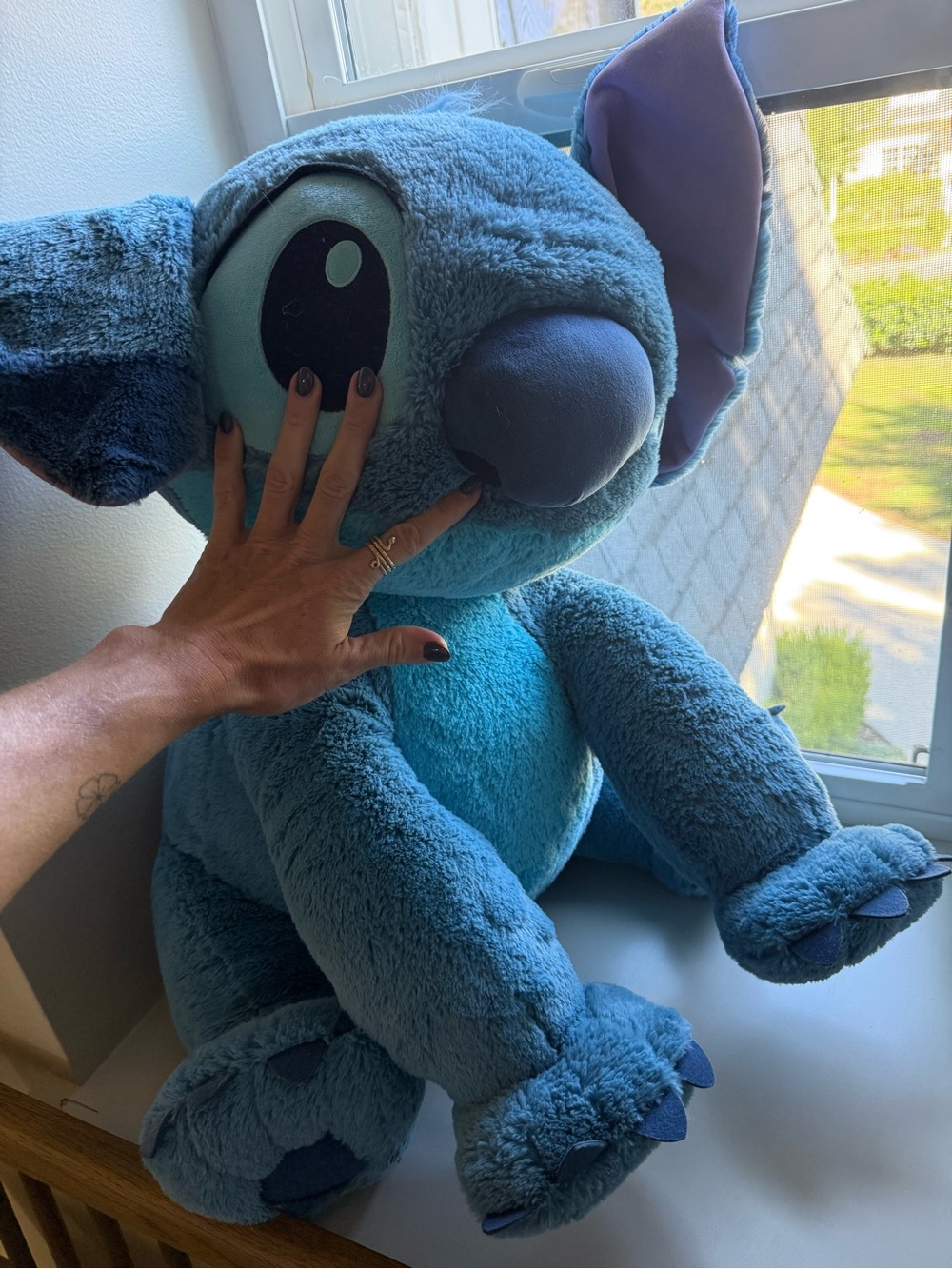 Disney Parks Stitch Jumbo Plush 24” Lilo & Stitch Blue Large Stuffed Animal